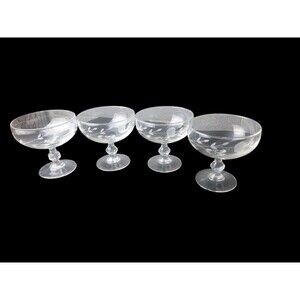 Princess House Heritage Dessert Footed Glasses - 4-piece Set